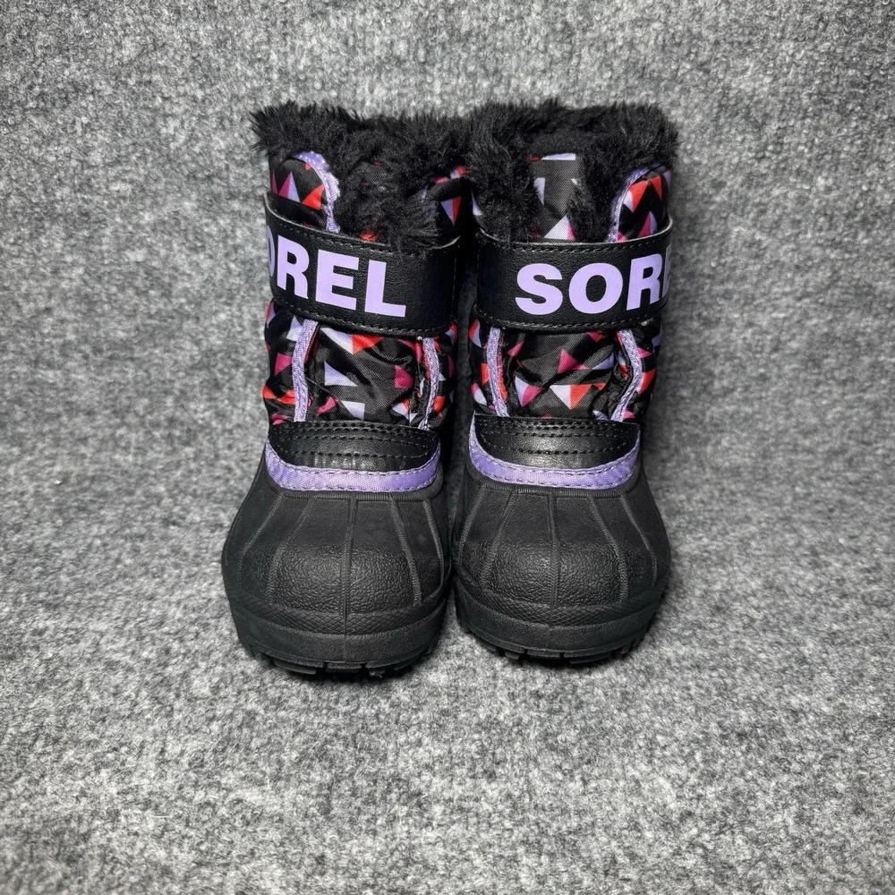 Sorel Snow Commander Girls Snow Boot Size‎ 6 Purple Dahlia/Groovy Pink